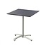 Terrastafel X Cross | Zwart tafelblad | Beige frame | Vierkant | 70x70cm
