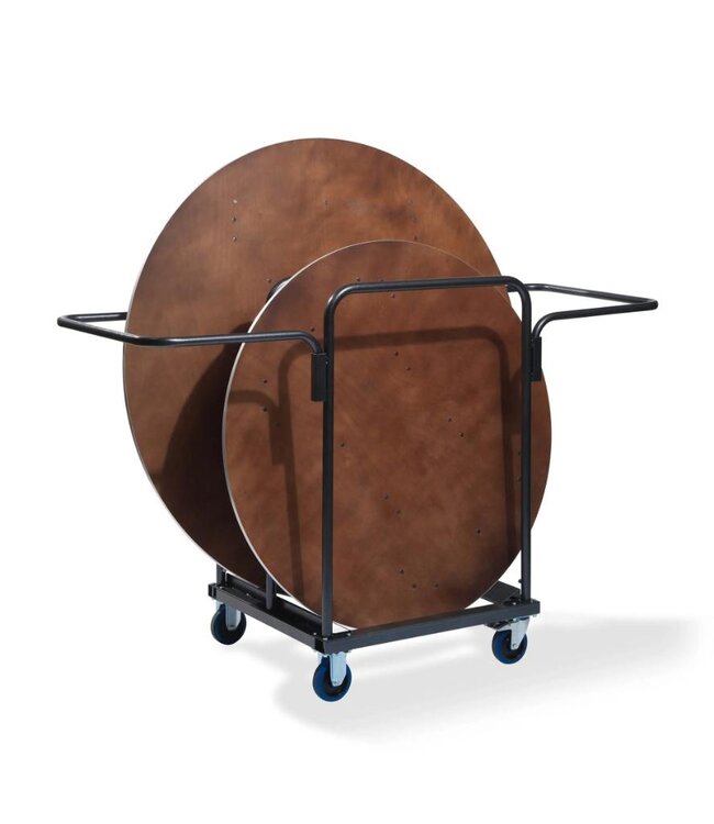 Trolley voor 8 ronde klaptafels en buffettafels | (B)80x(D)75x(H)124cm
