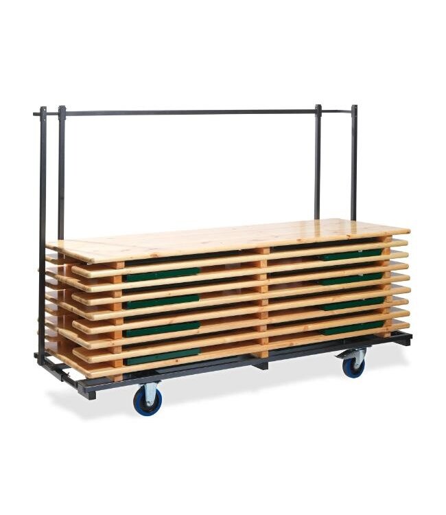 Trolley voor Biertafelsets Regular | Voor 10 tafels | (B)230x(D)59-89x(H)170cm