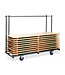 Trolley voor Biertafelsets Regular | Voor 10 tafels | (B)230x(D)59-89x(H)170cm