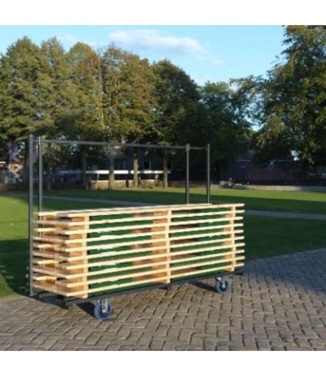 Trolley voor Biertafelsets Regular | Voor 10 tafels | (B)230x(D)59-89x(H)170cm