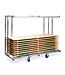 Trolley voor Biertafelsets Professional | Voor 10 tafels | (B)231,5x(D)59-89x(H)180,5cm