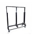 Feros Trolley voor 10 complete garderoberekken | Groot | (B)186x(D)60,5x(H)201cm