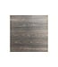 Terrastafel Infinity | Riverwashed Wood tafelblad | Wit frame | Vierkant | 70x70cm
