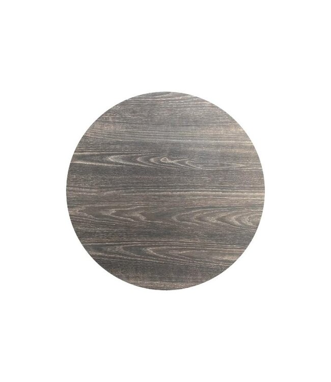 Terrastafel Infinity | Riverwashed Wood tafelblad | Beige frame | Rond | Ø70cm