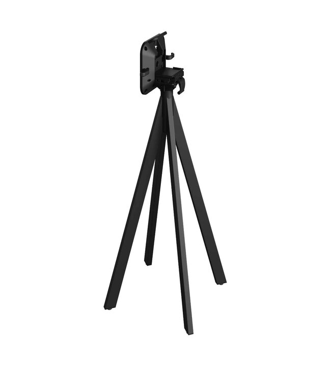 Bartafel Infinity | Zwart tafelblad | Zwart frame | Rond | Ø70cm