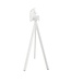 Bartafel Infinity Tripod | Riverwashed Wood tafelblad | Wit | Rond | Ø70cm