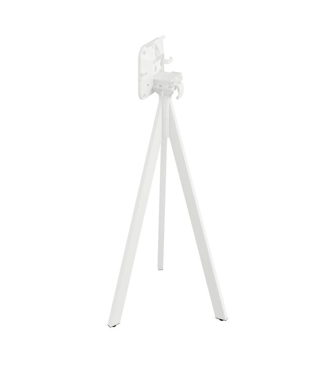 Bartafel Infinity Tripod | Midnight Marble tafelblad | Wit | Vierkant | 70x70cm