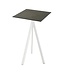 Bartafel Infinity Tripod | Midnight Marble tafelblad | Wit | Vierkant | 70x70cm