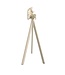 Bartafel Infinity Tripod | Tropical Wood tafelblad | Beige | Rond | Ø70cm