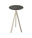 Bartafel Infinity Tripod | Galaxy Marble tafelblad | Beige | Rond | Ø70cm