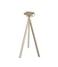 Bartafel Infinity Tripod | Midnight Marble tafelblad | Beige | Rond | Ø70cm