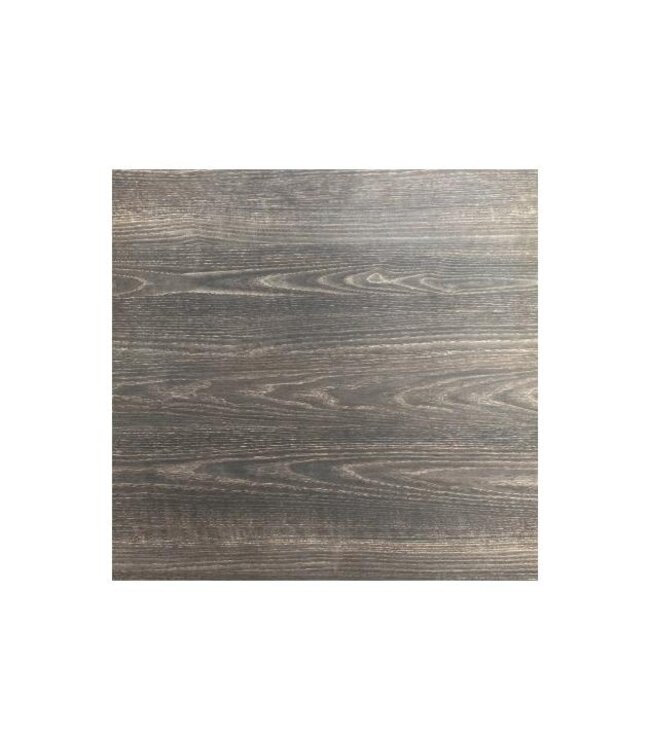 Bartafel Infinity Tripod | Riverwashed Wood tafelblad | Wit | Vierkant | 70x70cm