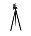 Bartafel Infinity Tripod | Midnight Marble tafelblad | Zwart | Vierkant | 70x70cm