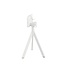 Terrastafel Infinity Tripod | Tropical Wood tafelblad | Wit | Rond | Ø70cm