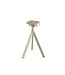 Terrastafel Infinity Tripod | Tropical Wood tafelblad | Beige | Rond | Ø70cm