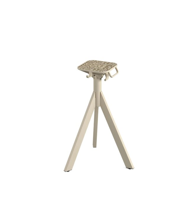 Terrastafel Infinity Tripod | Galaxy Marble tafelblad | Beige | Rond | Ø70cm