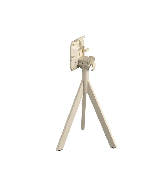 Terrastafel Infinity Tripod | Galaxy Marble tafelblad | Beige | Vierkant | 70x70cm
