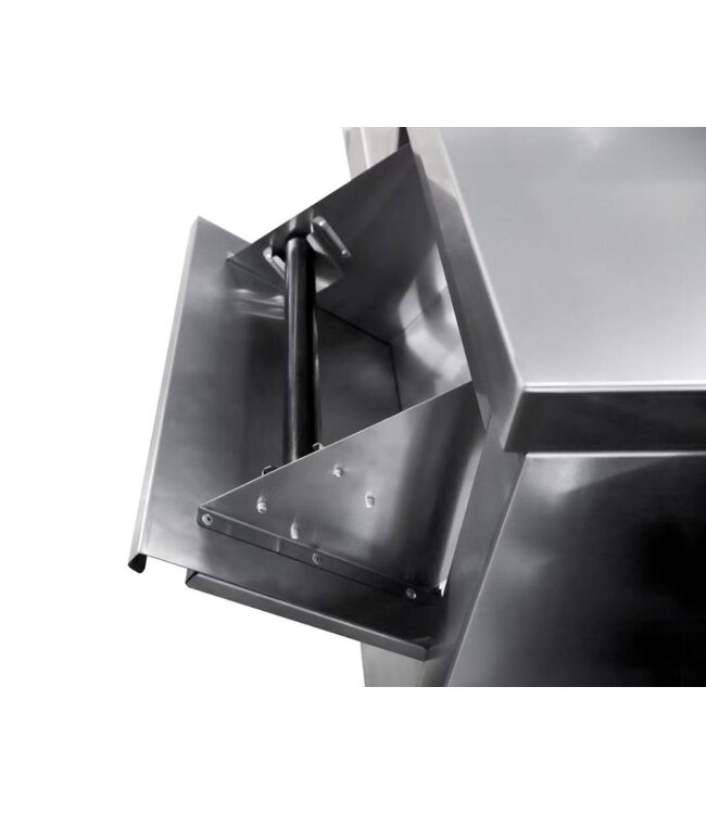 RVS Koffiemeubel horeca | 2 Deuren & 3 lades | 125cm breed | 60cm diep | 115cm hoog