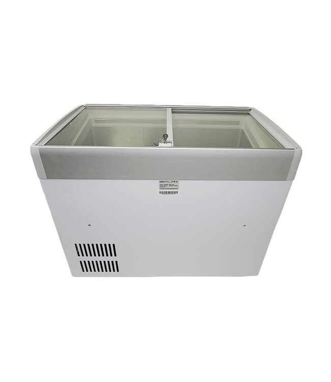 Vrieskist Lotte-336 | 336L inhoud | -25 tot 0 graden | Glazen schuifdeksel