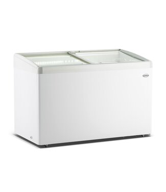 Combisteel Vrieskist Lotte-396 | 396L inhoud | -25 tot 0 graden | Glazen schuifdeksel