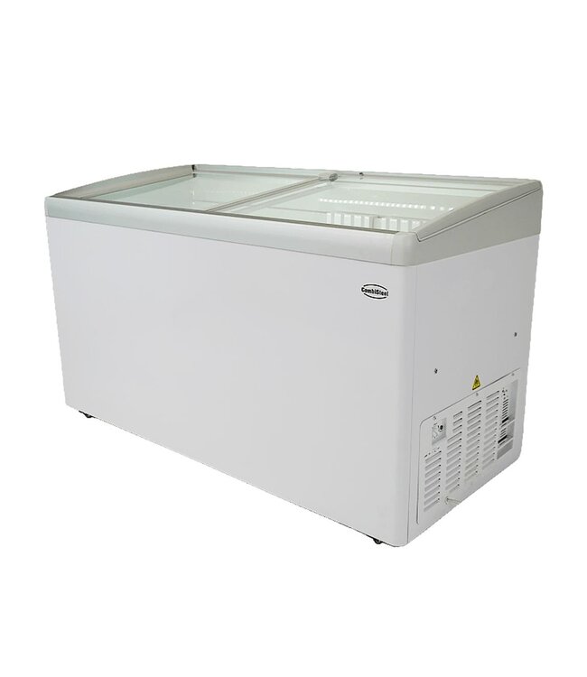 Vrieskist Lotte-456 | 456L inhoud | -25 tot 0 graden | Glazen schuifdeksel