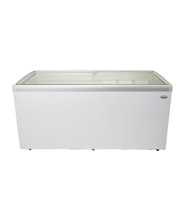 Vrieskist Lotte-516 | 516L inhoud | -25 tot 0 graden | Glazen schuifdeksel