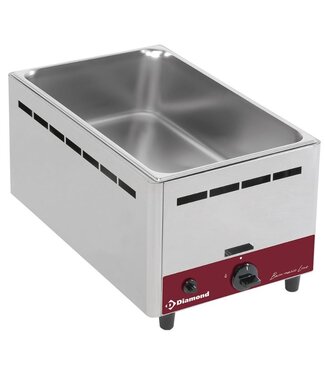 Diamond Bain marie op gas | 1/1GN | 150mm