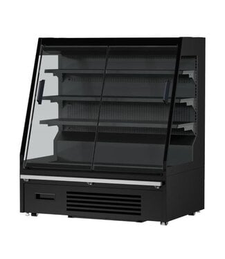 Combisteel Wandkoeling Maikel 1.3 | 310L | 2 Schuifdeuren | Zwart | 131cm breed