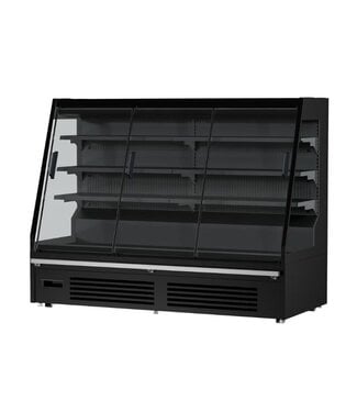 Combisteel Wandkoeling Maikel 1.9 | 460L | 3 Schuifdeuren | Zwart | 193,5cm breed