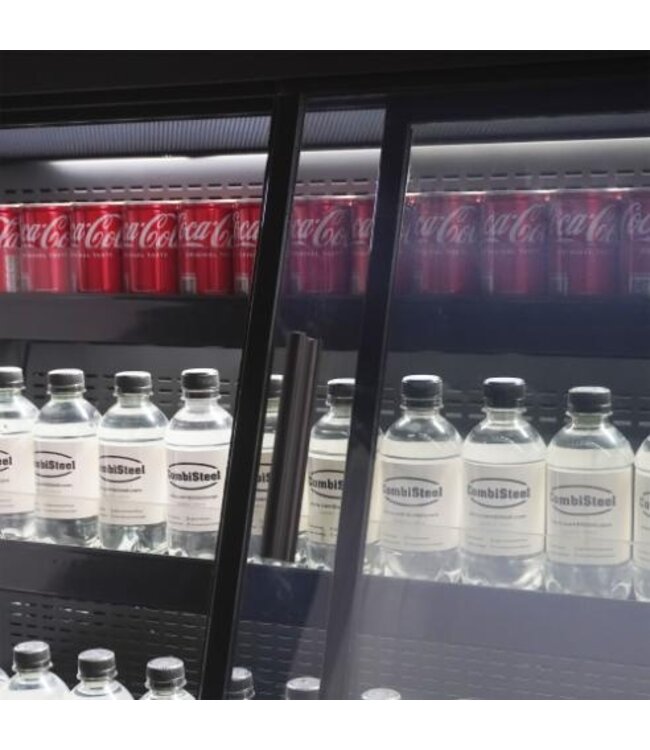 Wandkoeling Maikel 1.9 | 460L | 3 Schuifdeuren | Zwart | 193,5cm breed