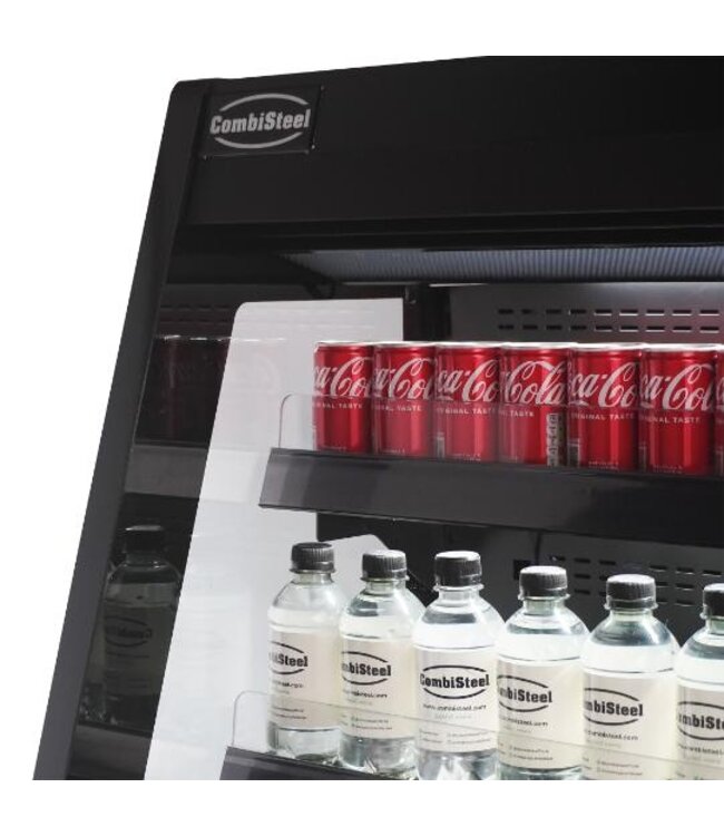 Wandkoeling Maikel 1.9 | 460L | 3 Schuifdeuren | Zwart | 193,5cm breed