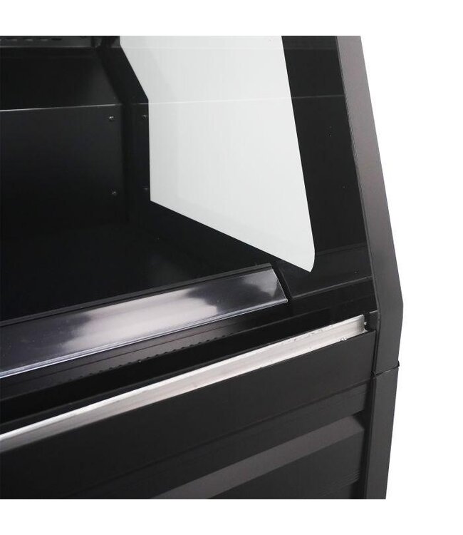 Wandkoeling Maikel 1.9 | 460L | 3 Schuifdeuren | Zwart | 193,5cm breed