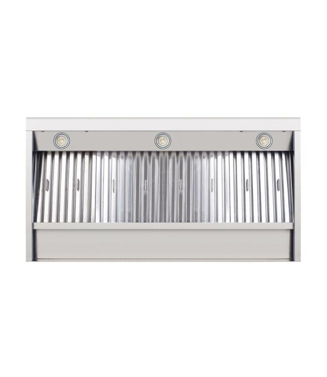 RVS Afzuigkap met motor | Onderbouw | Schuin | 1680m³/uur | 120cm breed