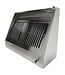 RVS Afzuigkap met motor | Wandkap | Schuin | 2000m³/uur | 120cm breed