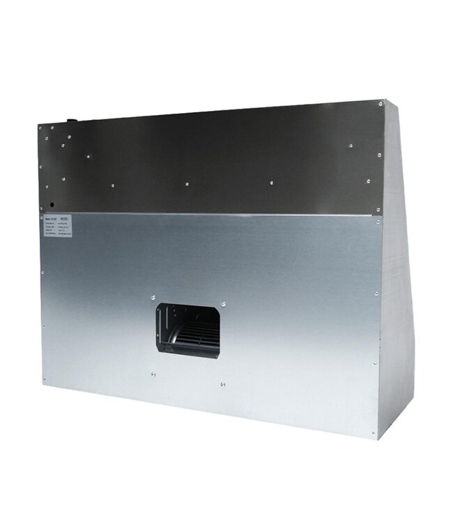 RVS Afzuigkap met motor | Wandkap | Schuin | 2000m³/uur | 120cm breed