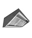 Combisteel RVS Afzuigkap met motor | Wandkap | Schuin | 2000m³/uur | 160cm breed