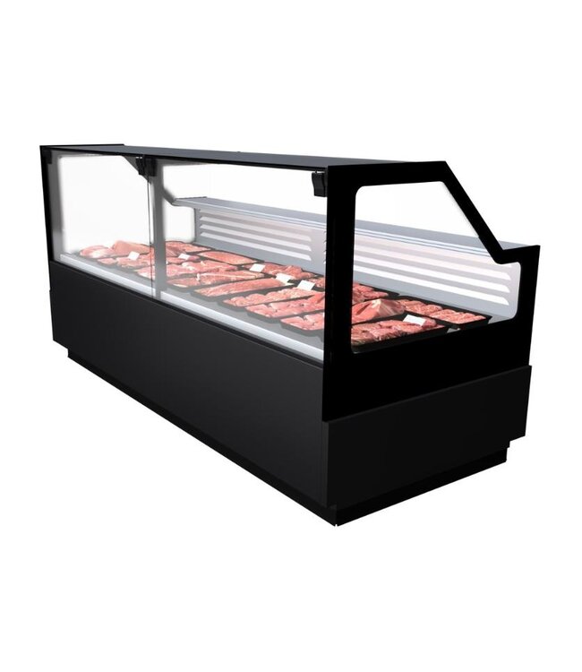 Koeltoonbank Rick 2.0 | Plaatkoeling | Zwart | (H)120x(B)194,5x(D)107cm