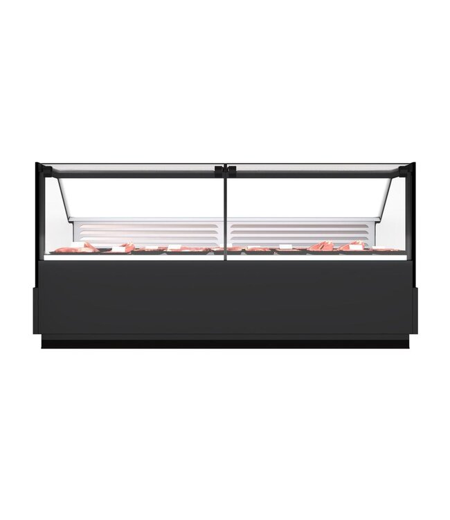 Koeltoonbank Rick 2.5 | Plaatkoeling | Zwart | (H)120x(B)257x(D)107cm