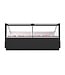 Koeltoonbank Rick 2.5 | Plaatkoeling | Zwart | (H)120x(B)257x(D)107cm