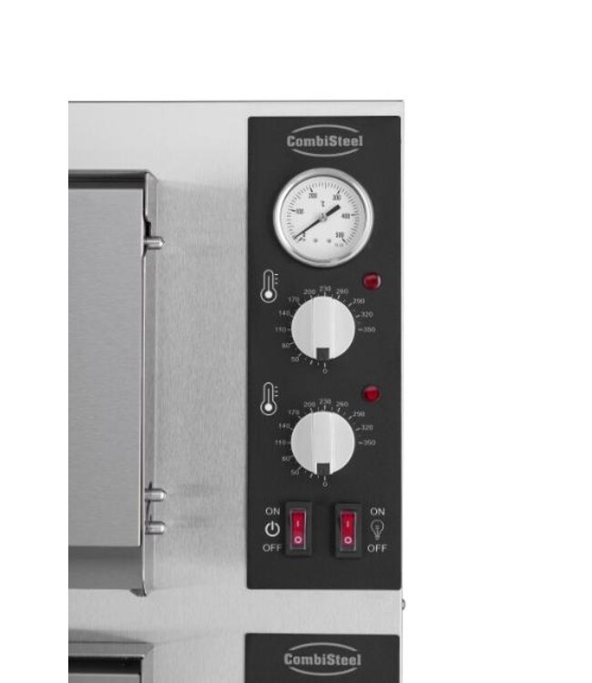 Pizzaoven | Dubbel | Voor 2x 4 ø30cm pizza's | +350°C | Elektrisch