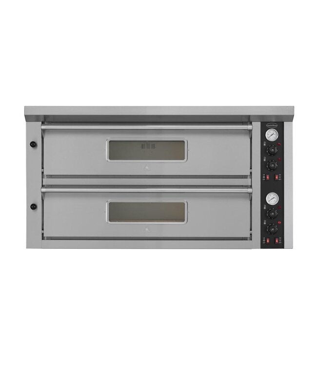Pizzaoven | Dubbel | Voor 2x 6 ø33cm pizza's | +350°C | Elektrisch