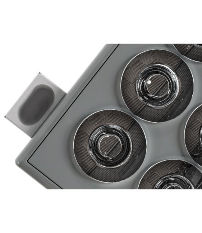 Schepijsvitrine Zanzibar 6 | Voor 6x 7L ronde ijsbakken | -20ºC | Wit | (H)93,5x(B)93,9x(D)67,4cm