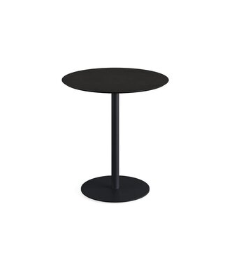 Feros Terrastafel Urban | Zwart | HPL Tafelblad | Rond | Ø70cm