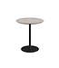 Feros Terrastafel Urban | Moonstone tafelblad | Zwart | Rond | Ø70cm