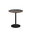 Terrastafel Urban | Riverwashed Wood tafelblad | Zwart | Rond | Ø70cm