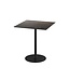 Feros Terrastafel Urban | Riverwashed Wood tafelblad | Zwart | Vierkant | 70x70cm