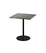 Feros Terrastafel Urban | Galaxy Marble tafelblad | Zwart | Vierkant | 70x70cm