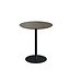 Feros Terrastafel Urban | Midnight Marble tafelblad | Zwart | Rond | Ø70cm