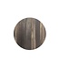 Terrastafel Urban | Tropical Wood tafelblad | Zwart | Rond | Ø70cm